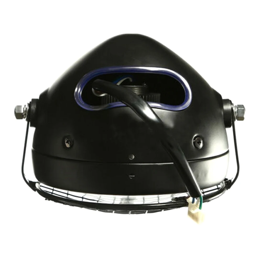 Wholesale High Quality Retro LED Headlight Grill Side Mount Cover Bracket Cafe Racer Motorcycle 1 SET