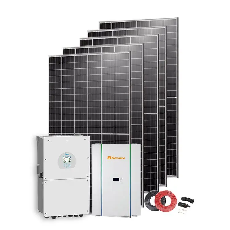 Whole House Off Grid System 10 KW 20KW 30KW 40KW 50KW 100KW Hybrid Complete Solar Panel Energy Storage Power System for Home