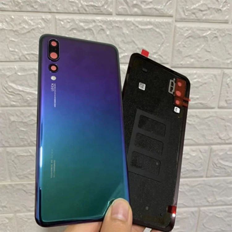  Задняя крышка корпуса стеклянная задняя батарейного отсека для Huawei p20 pro с объективом