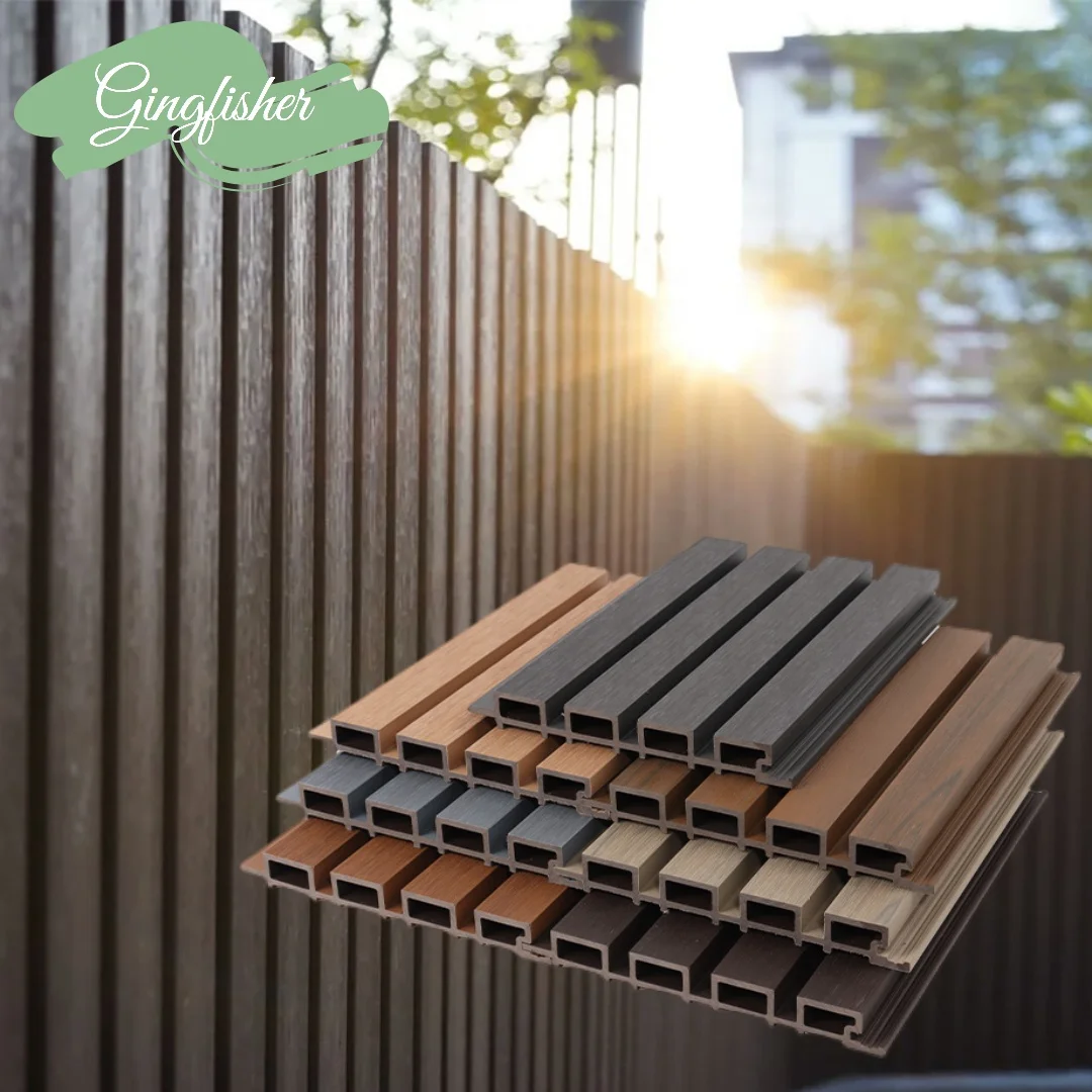 New Stylish External Waterproof 3D WPC Wall Panel Wall Cladding Exterior for Garden