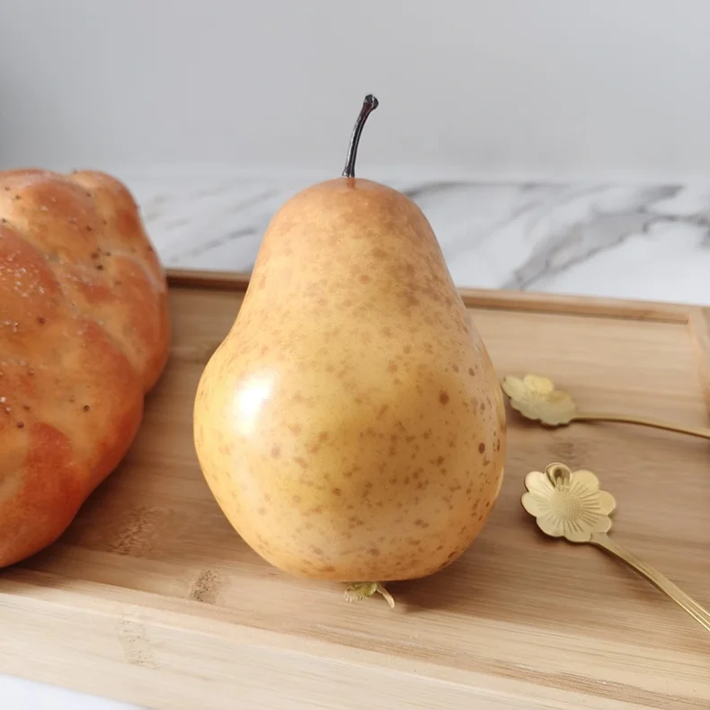 Fake pear decor artificial pear ornaments artificial fruit decor