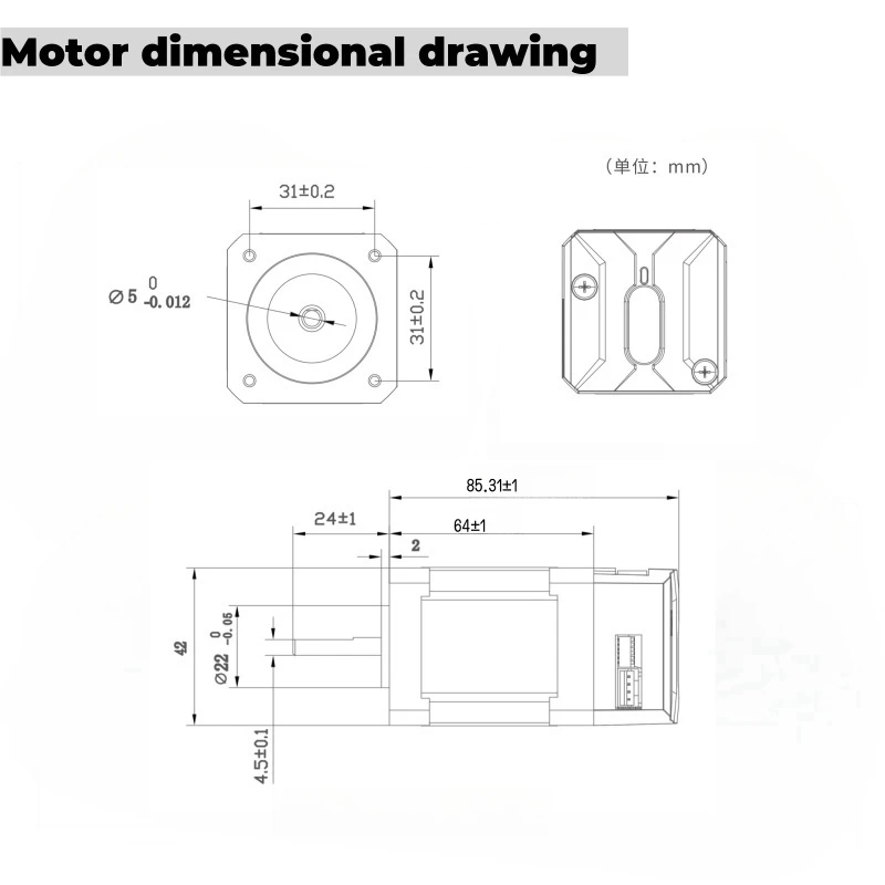 High performance Leadshine closed loop integrated motor or iCL42-08 Leadshine nema 17 Integrated servo motor