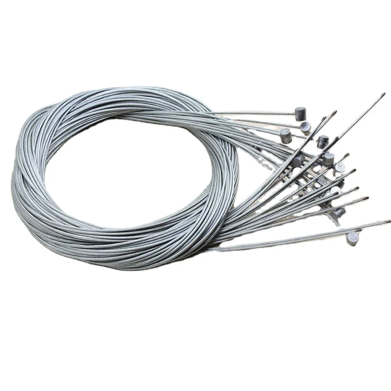Bicycle Brake Gear Shift Cable Inner Wire Stainless Steel Galvanized Steel Wire Rope Construction 1x19 Inner Wire For Mtb Road