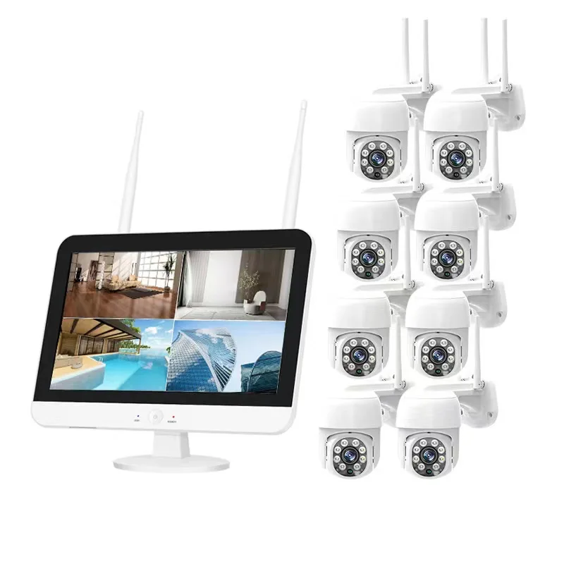VESAFE Security Camera System 8CH 2MP 4MP 5MP Wifi IP camera NVR Kit With Screen P2P Video Surveillance