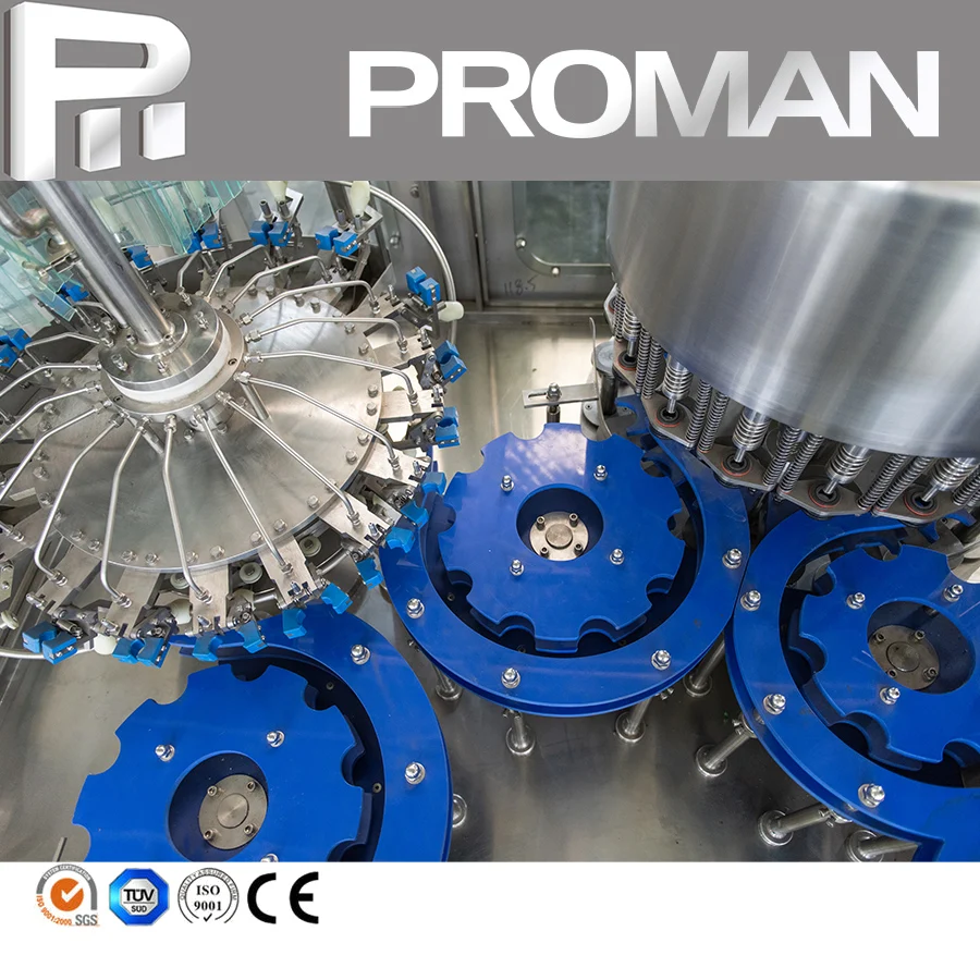 Fully Automatic Pet Plastic Bottle 500ml 1L 2L Soft Drink Liquid Pure Mineral Water Bottling Filling Packing Machine