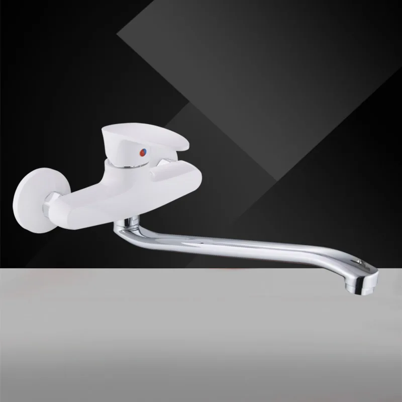 white color Europe standard plastic shower faucet ABS material faucets bathroom mixer faucets Russia market