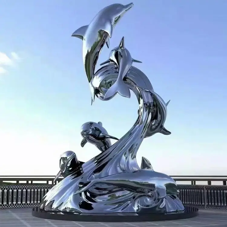 Escultura De Acero Inoxidable Aco Inox Monumentale Acier Sculpture En Acier Inoxydable Inox Colore Giant Sculpture