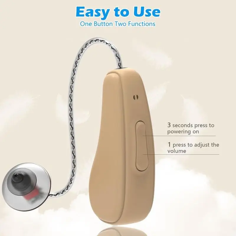 Professional Elderly Rechargeable Digital Hearing Aid Sound Amplifier Noise Reduction Adjustment Deafness