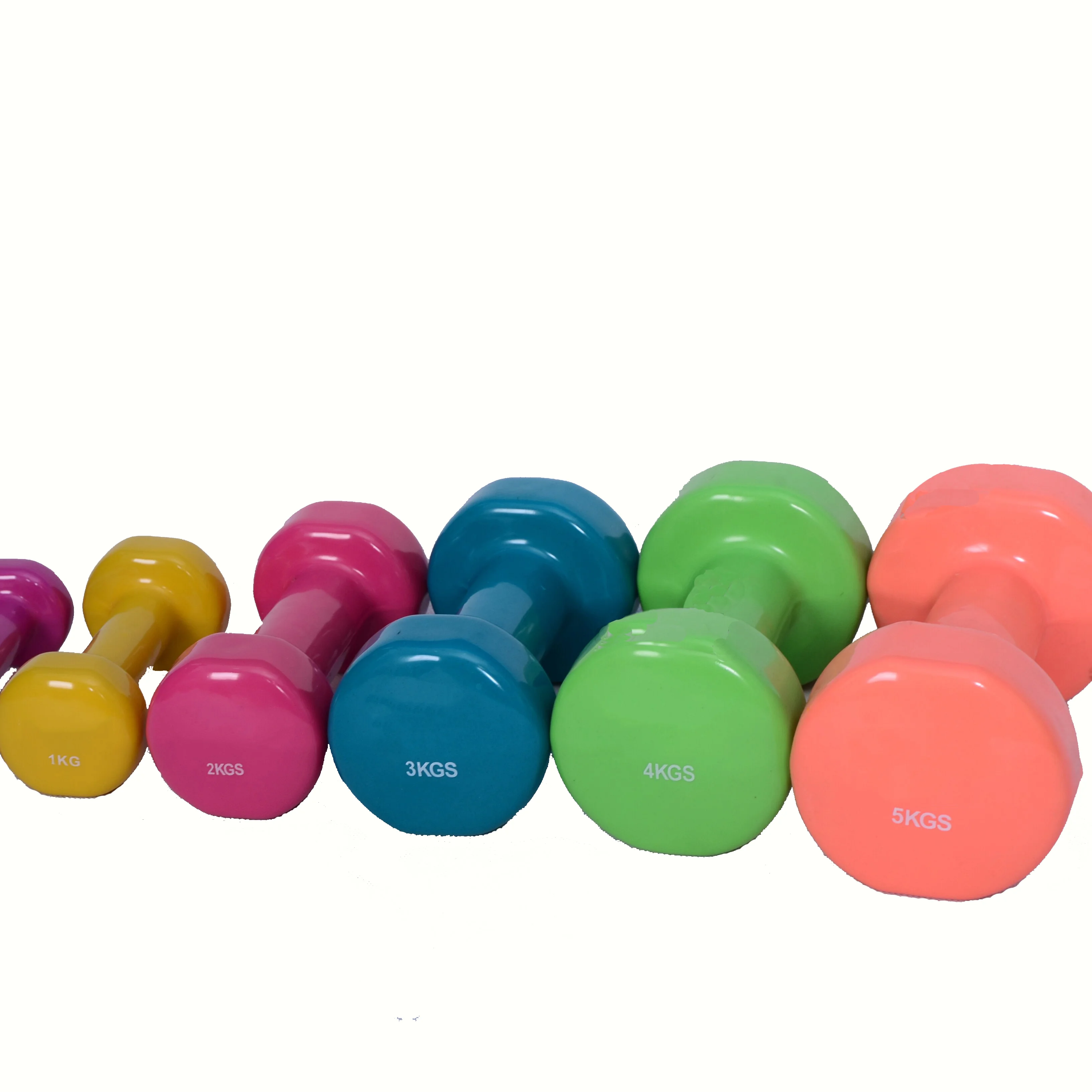 
Easy to clean 2kg 3kg pair vinyl and neoprene dumbbell for weight training 