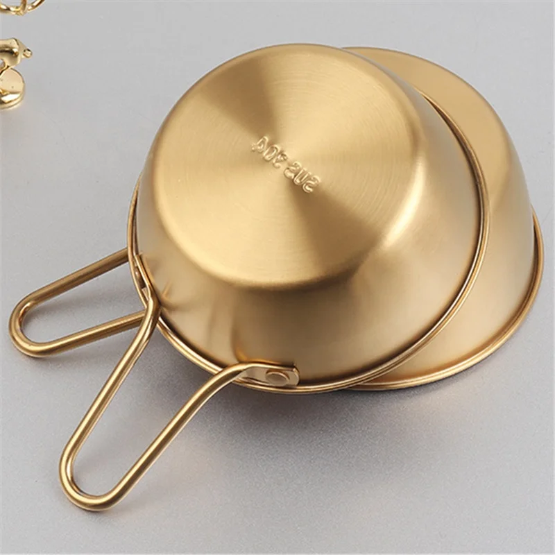 stainless steel Korean-style Seasoning sauce Multipurpose With handle rice wine bowl