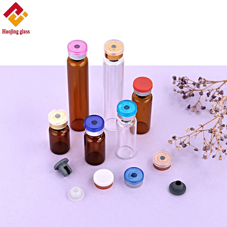 Transparent xilin bottle control clamp glass chemical experiment Freeze-dried powder bottle cosmetics bottle refill