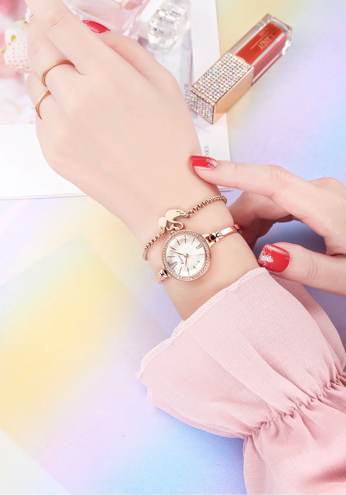 KIMIO K6416S 2021 Hot Sales Luxury Star Band Watch Women Fashion Quartz Ladies Watch