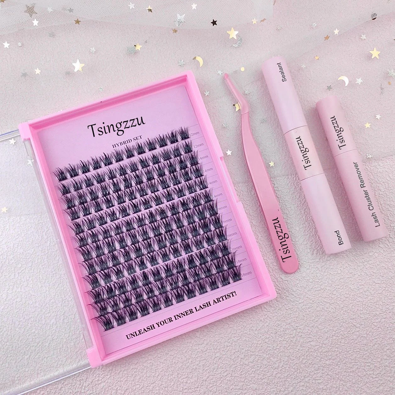 EYELASH Colorful Cluster Segmented DIY Eyelash Soft Colored Lashes C D Curl Faux Mink Mix Length diy color volume eyelashes