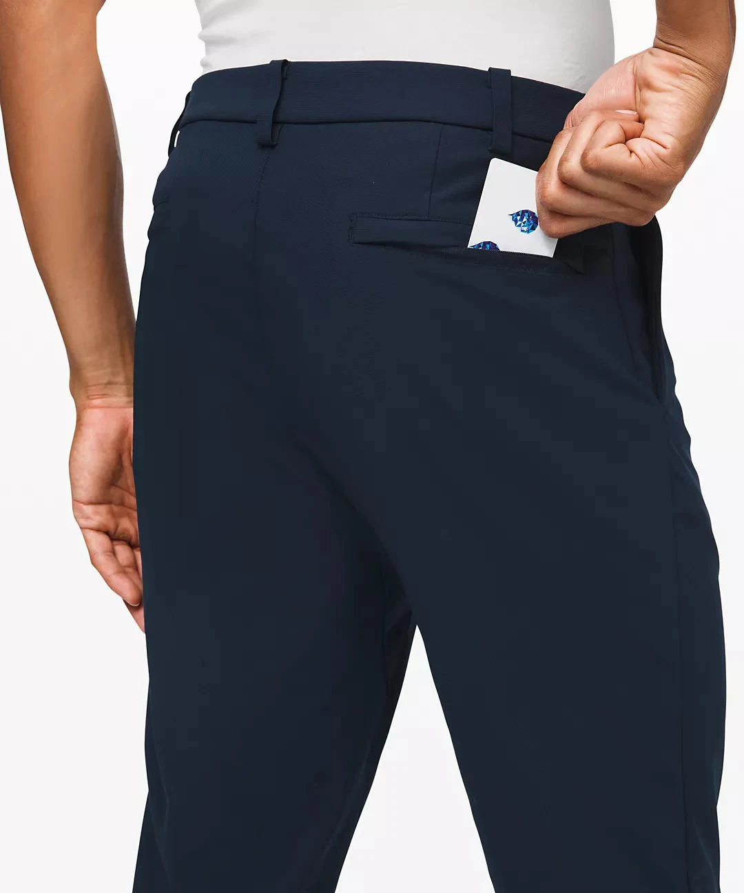 Custom cotton spandex leisure men casual pants street wear pants press button pocket side pockets  pants