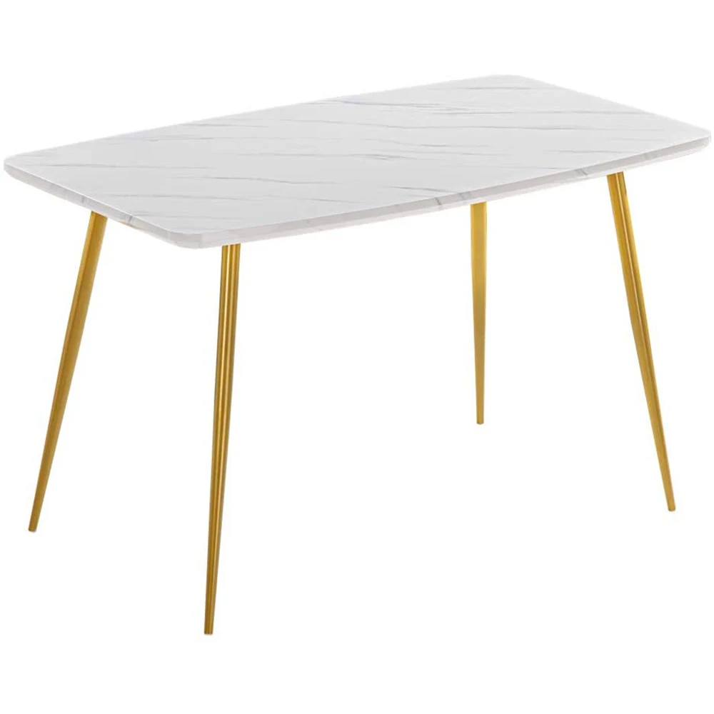 Rectangular Ginza 8 Seater Metal Stone Italian Modern Dinning Tables Luxury Tables Marble Top Dining Laminated Table