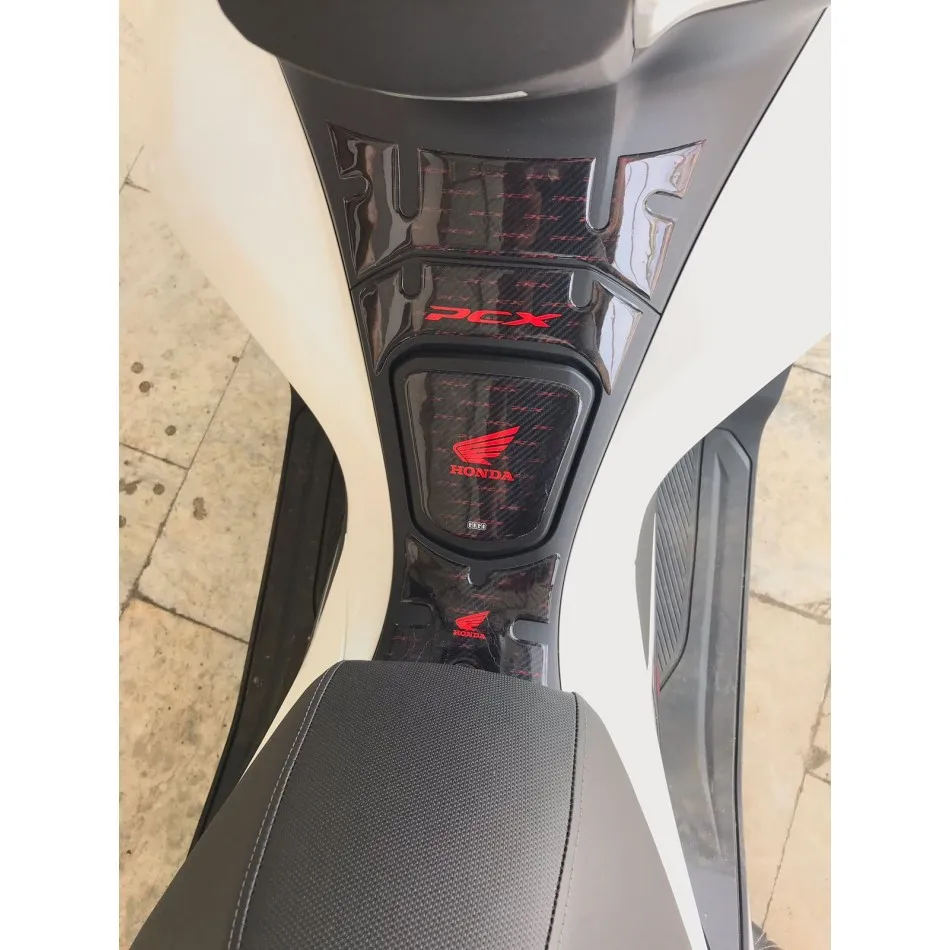  Наклейка для топливного бака Honda pcx150 из углеродного волокна и смолы наклейка масляного 2019 наклейки мотоцикла