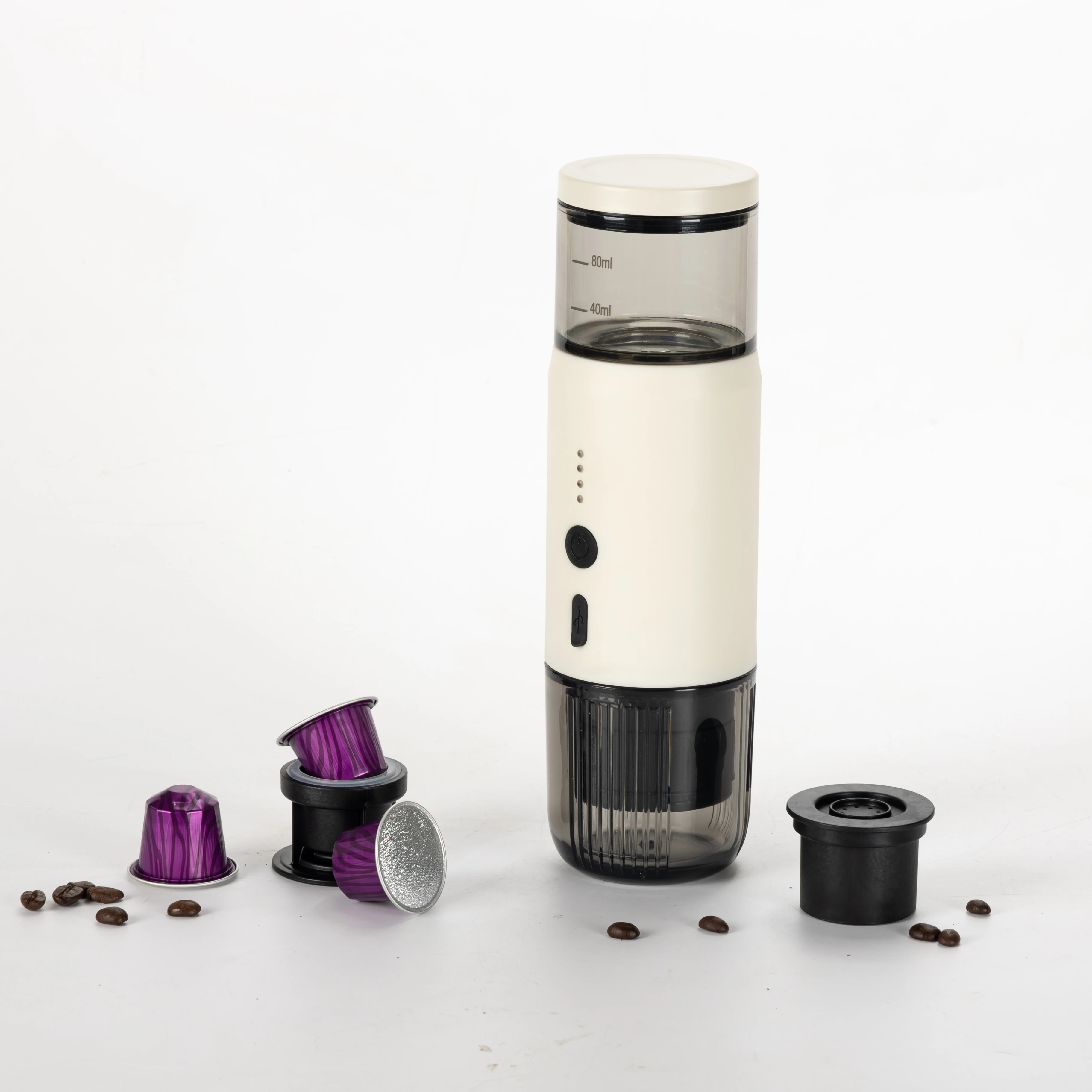 Low MOQ Hot selling USB rechargeable portable automatically heating espresso machine