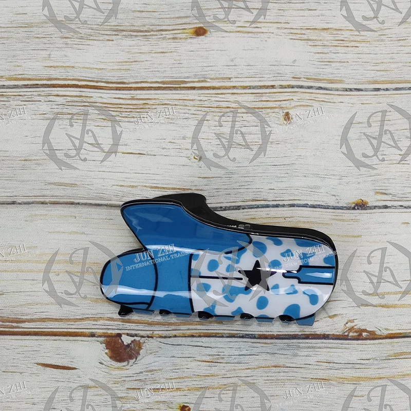 Girl Cowboy Acrylic Hat Boot Hair Clip