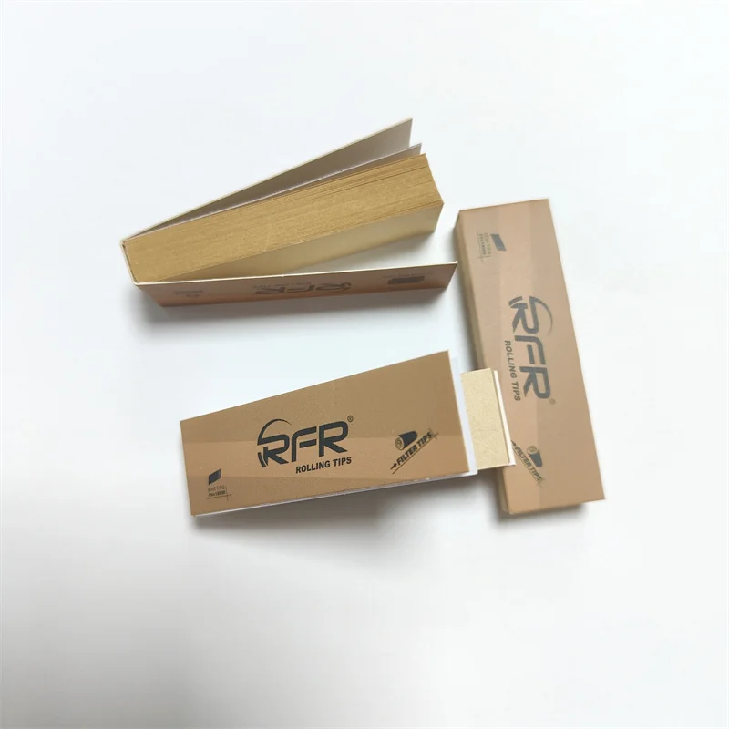 RFR Easy to Roll Natural Unbleached Paper Smoking Paper King Size Mini Smoking Filter Tips