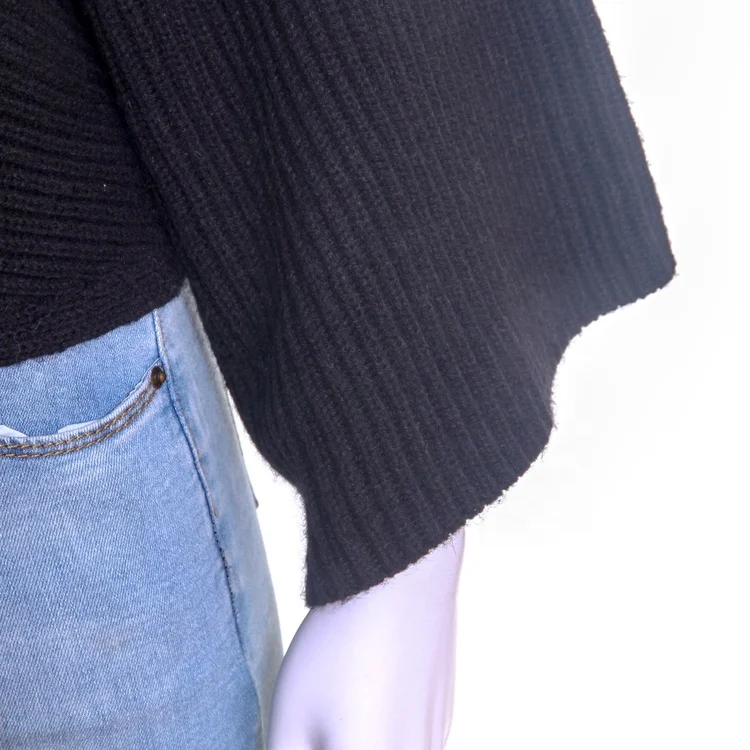 Factory price two-color gradient casual high neck cloak