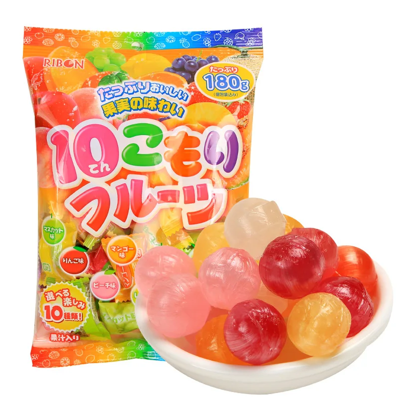 Wholesale Japanese candy 10 kinds of fruit flavored assorted candy Hard candy 160g