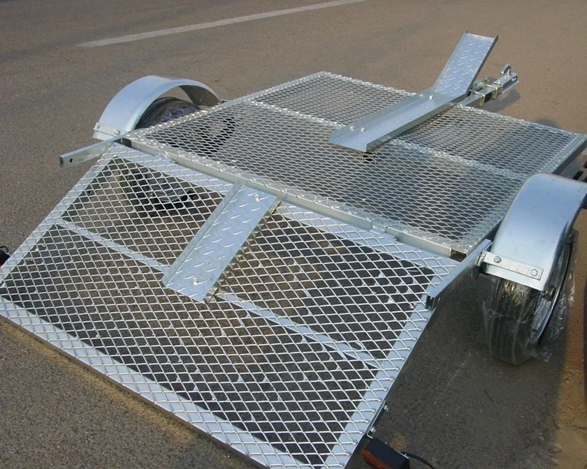 Manufacturer Supply Galvanized 2.8m folded motorcycle Trailer CT0304