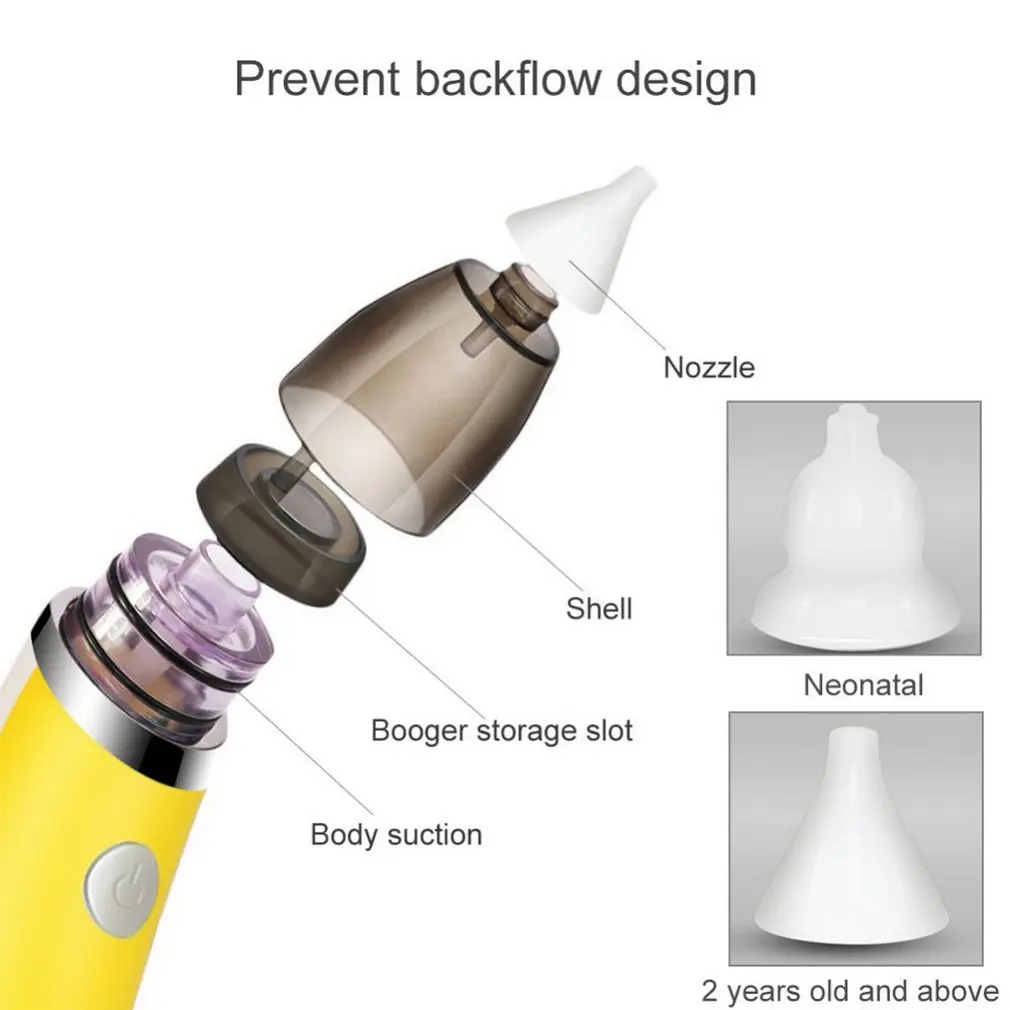 2023 Safe Electric Baby Nose Suction Device Cleaning Nasal Mucus Supplies Manual 10Ml Baby Silicone Nasal Aspirator