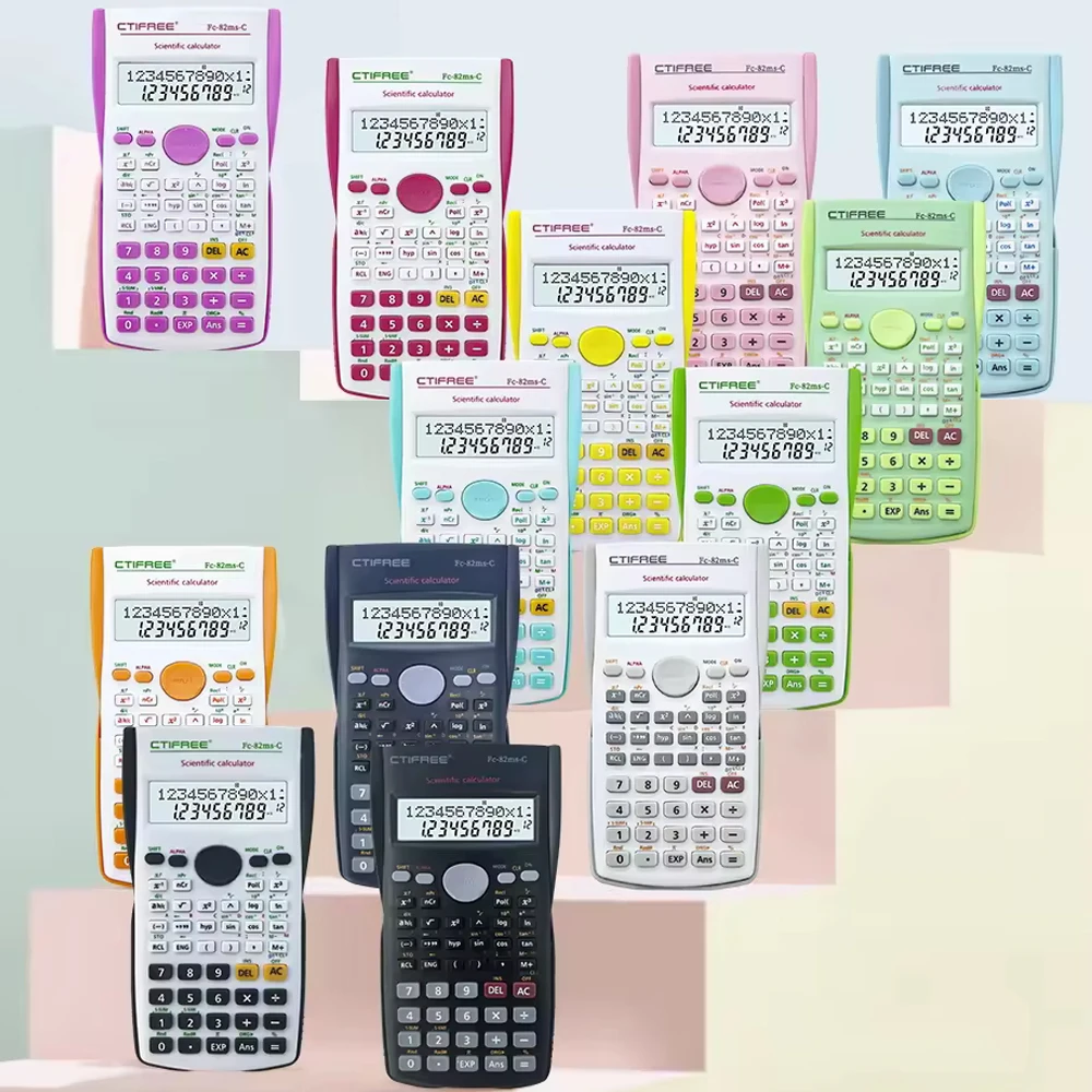 CTIFREE School Examination 12 Digits 240 Functions Student calculadora Electronic Advanced Mathematics Scientific Calculator