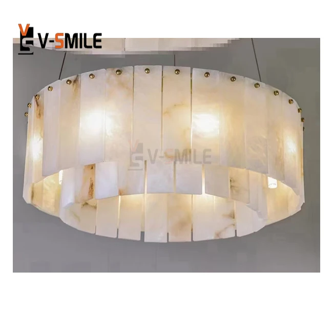 Wholesale Marble Modern Style Fan Wall Lamp For Corridor Living Room Staircase Bedroom Villa Creative onyx Wall Light