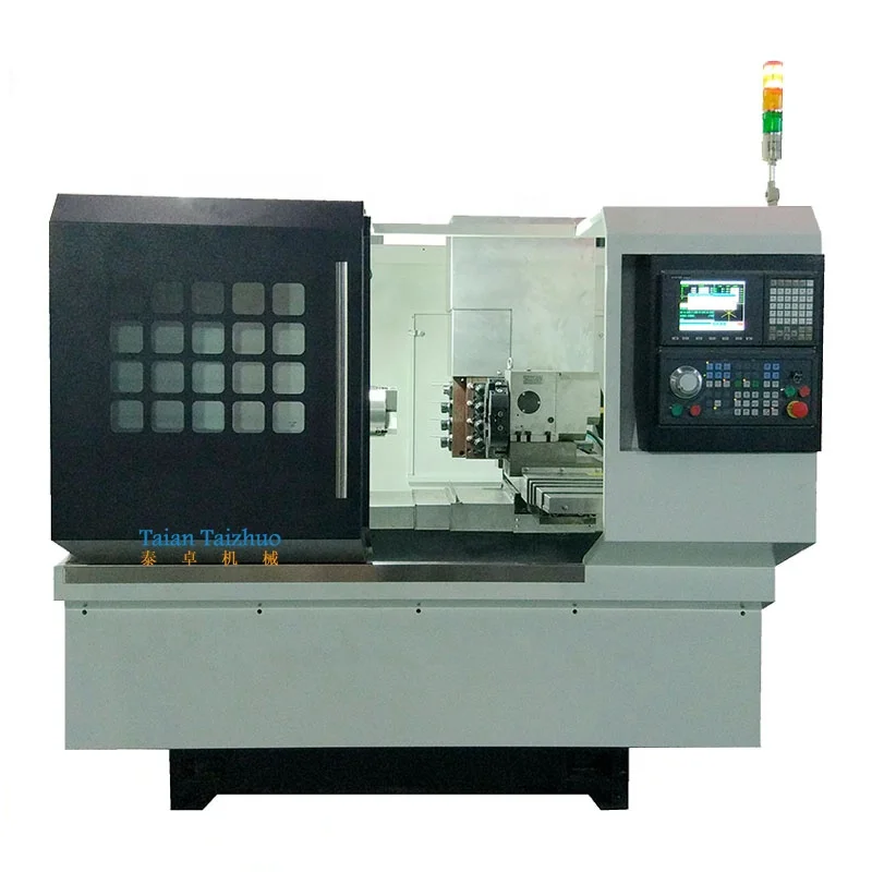 Small Flat Bed CNC Lathe TCK30 CNC Turn Mill Machine