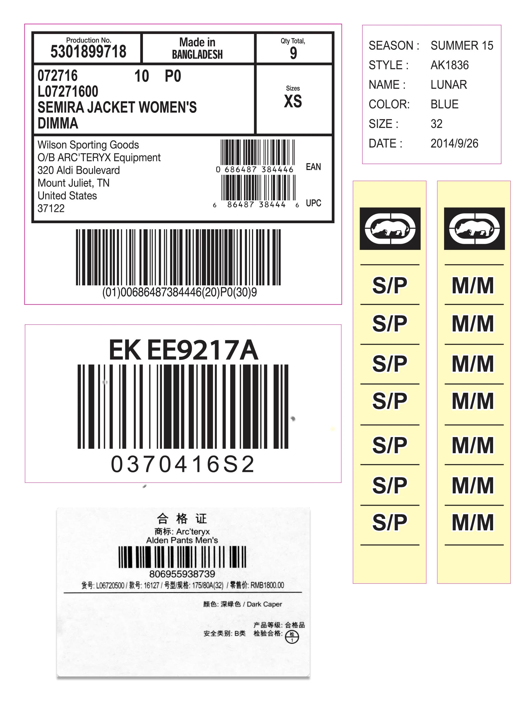 Заводская цветная наклейка для струйного принтера