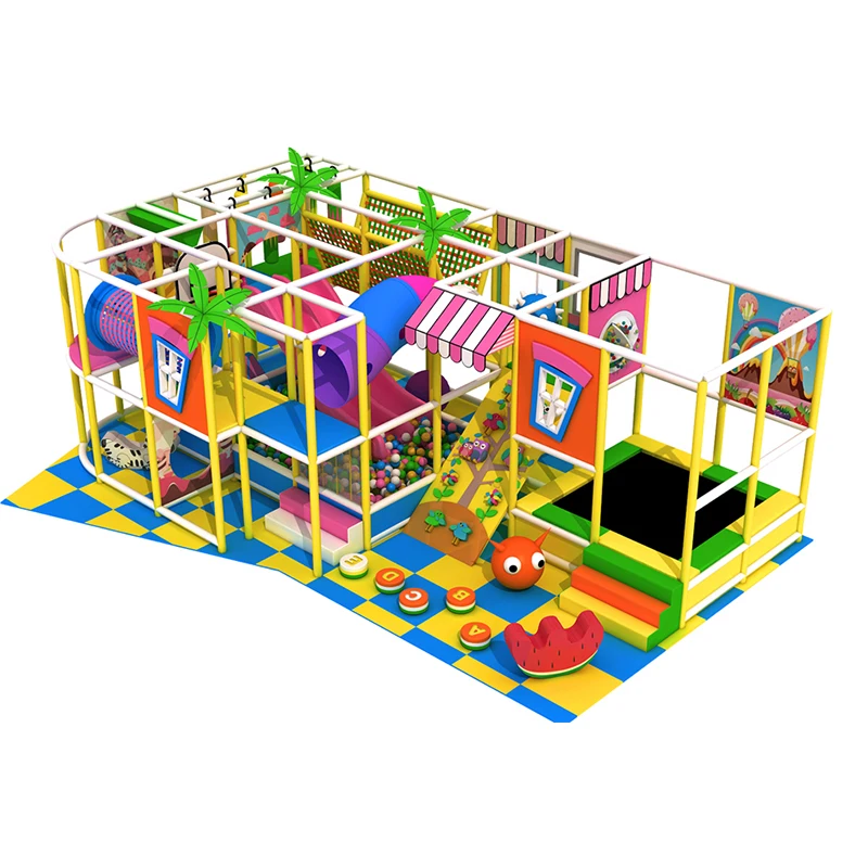 Hot Sale Commercial Indoor Playground for Toddlers with Slides and Tunnels small indoor playground equipment set Supplier