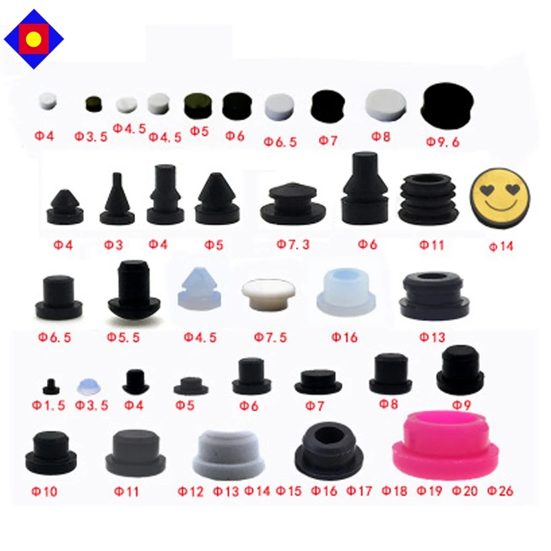 OEM Customize Sealing Natural Rubber End Cap with Various Sizes Fixed Silicone Rubber Plug/stopper Sealing Parts (1600358457779)