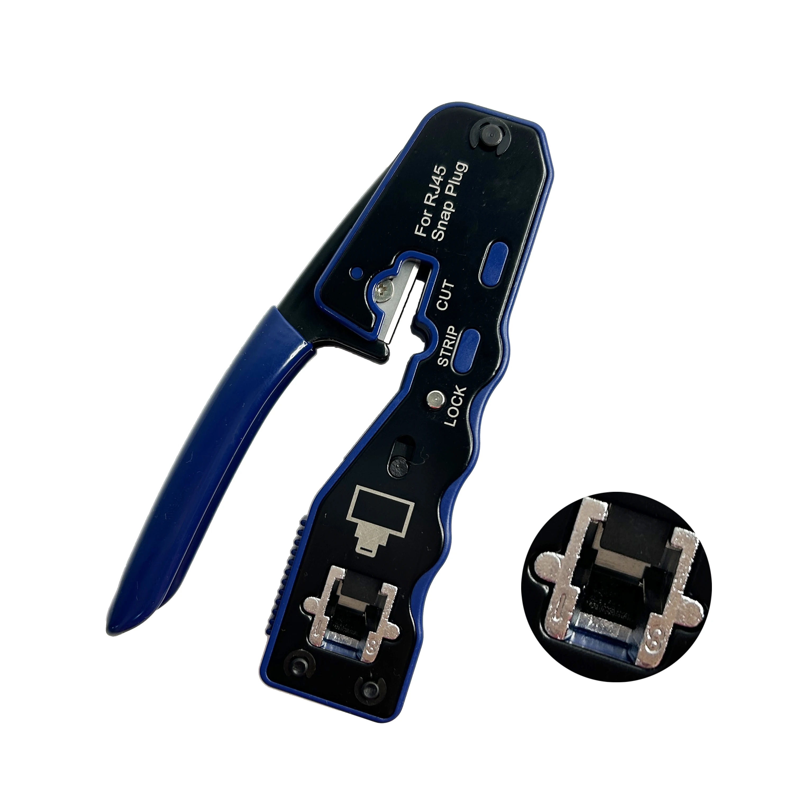 Network Cable Crimp Multiple Use Plier RJ45 RJ11 RJ12 Crimper 6P 8P Pass Through Eazy Crimping Tool