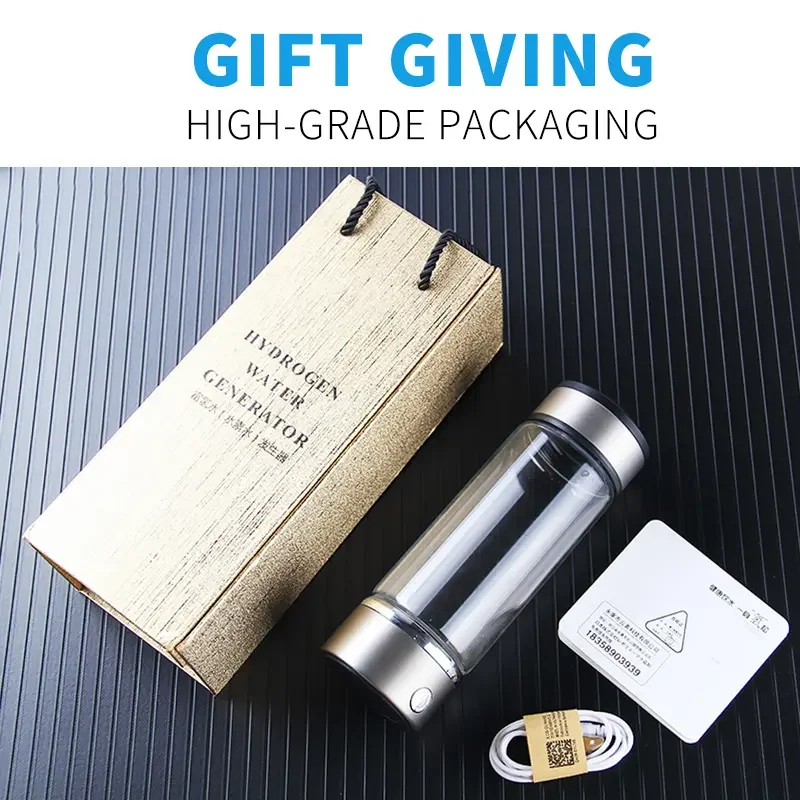 Manufacturer OEM Service SPE Tech Hydrogen Water Generator Bottle Glass