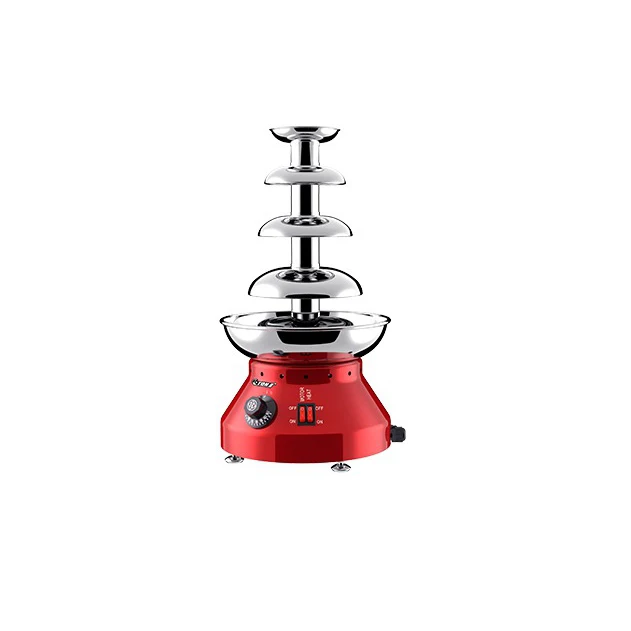 Fountain waterfall chocolate machine hot five-layer melting fire boiler spray tower electric