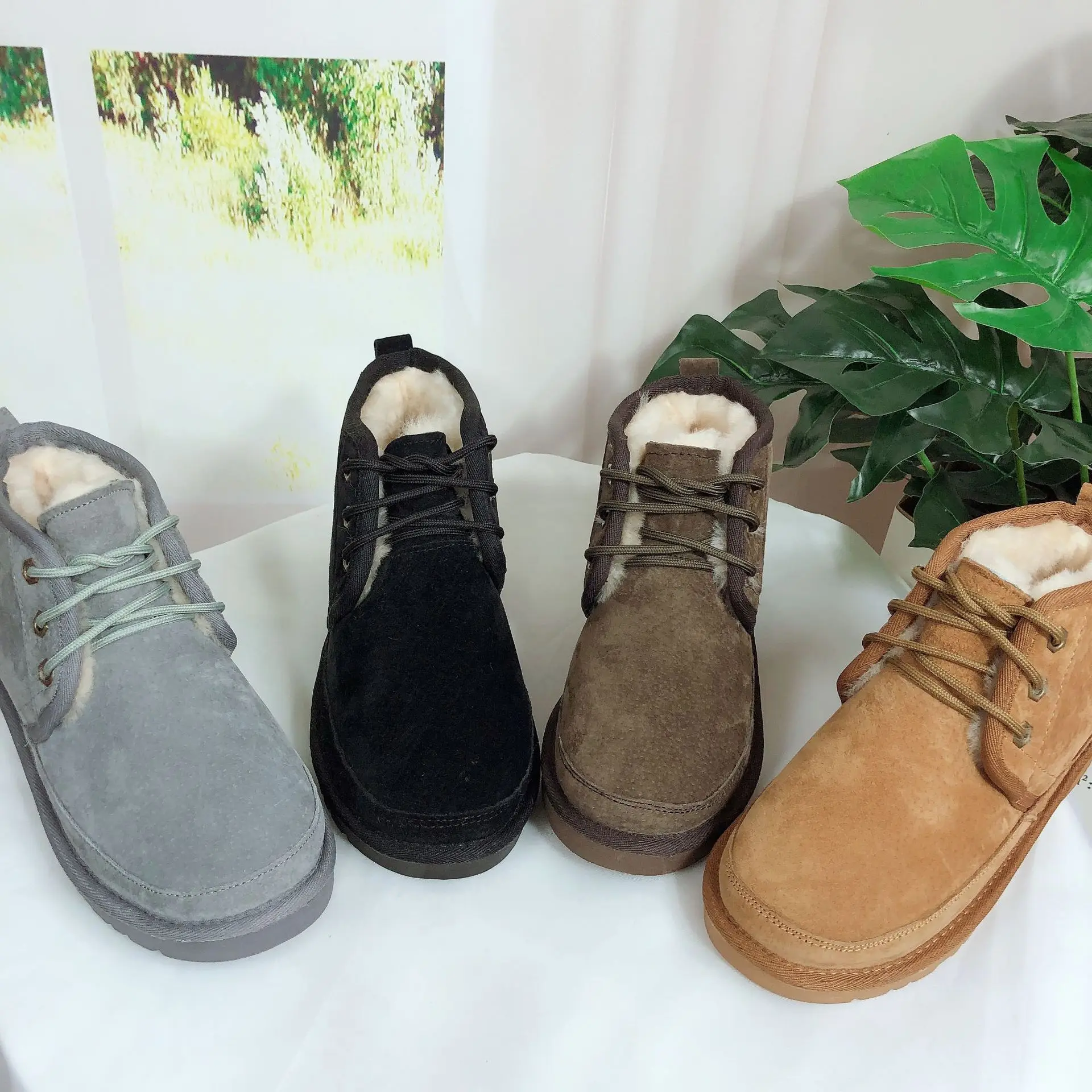 Мужские зимние ботинки до щиколотки