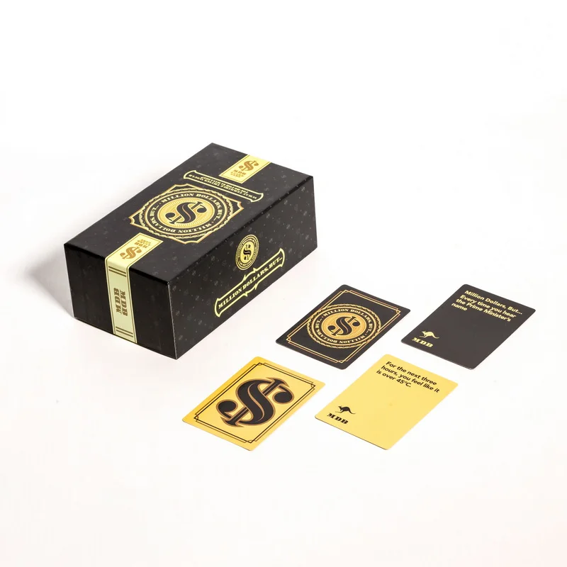 Hot Sale Custom Cheap Family Drinking Card Game Pack Children Kids  110 Cards Printing Memory Party Paper Card Game