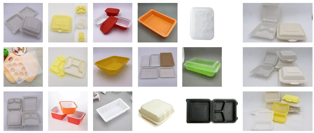 High Speed Vacuum Forming Machine For Making Disposable Plastic Take Away Food Box