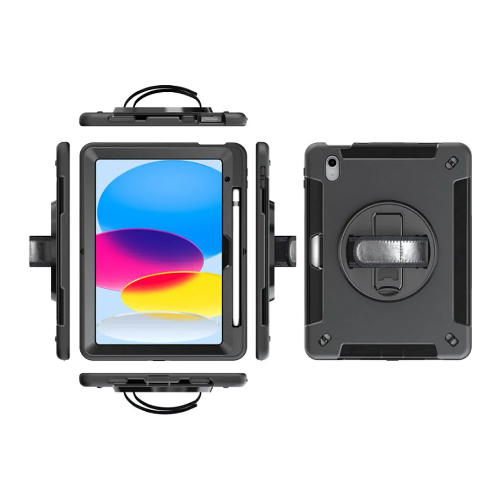 360 Rotating Heavy Duty Case Shocokproof rugged Tablet Case For iPad 10.2 inch Case Cover for ipad 9 gen 10.2