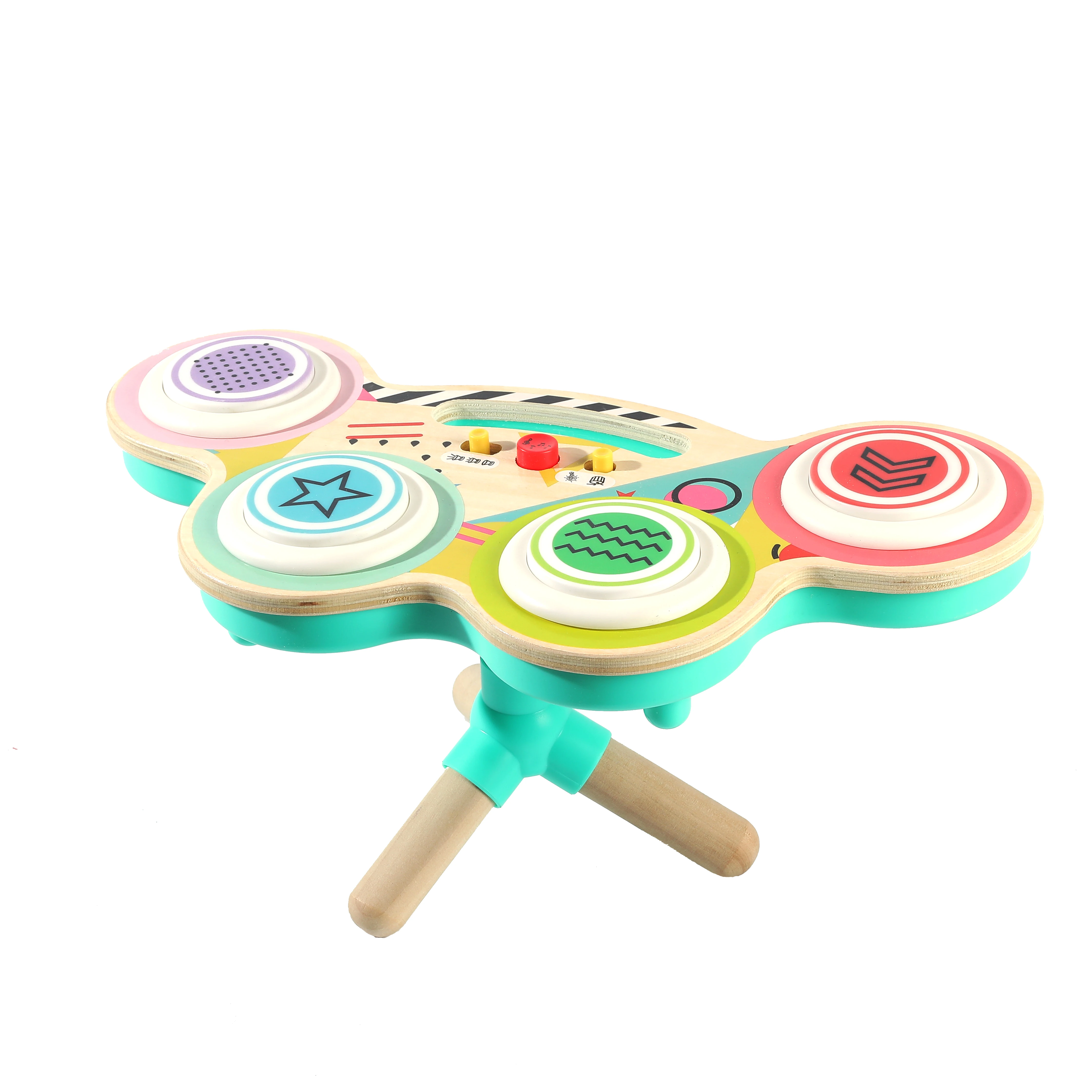 China Factory Price ASTM Standard Wooden KIds Musical Toys Drum