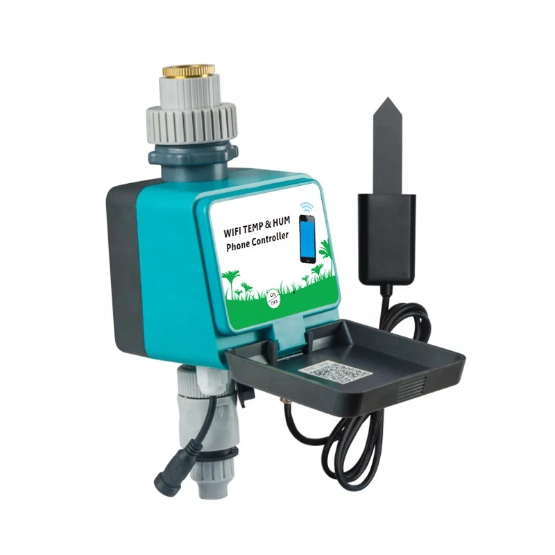 Home gardening micro spray drip irrigation timer wifi temperature&humidity control timer