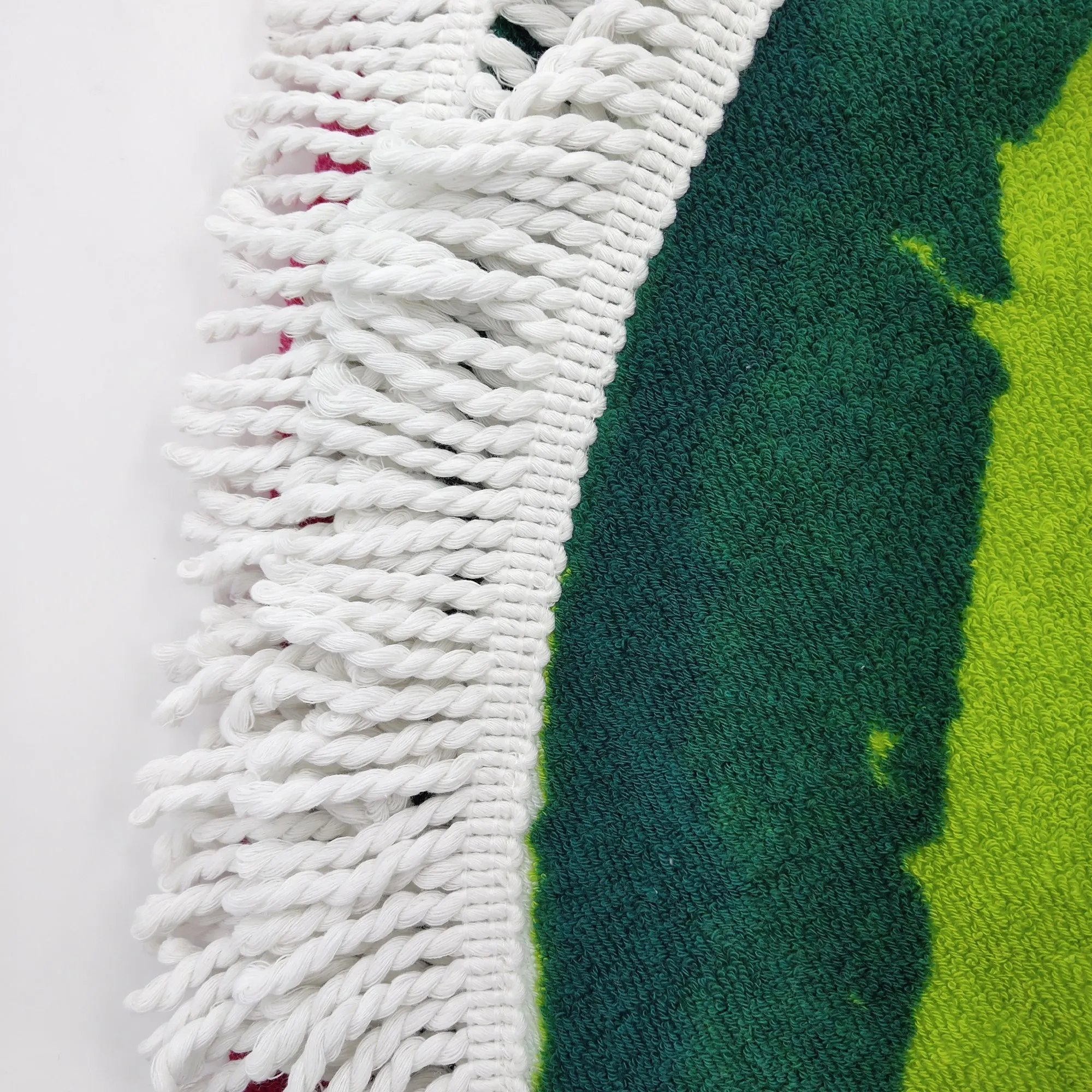 
Cheap Oem New Products 100% Cotton Printed Round Beach Towel With Tassels 