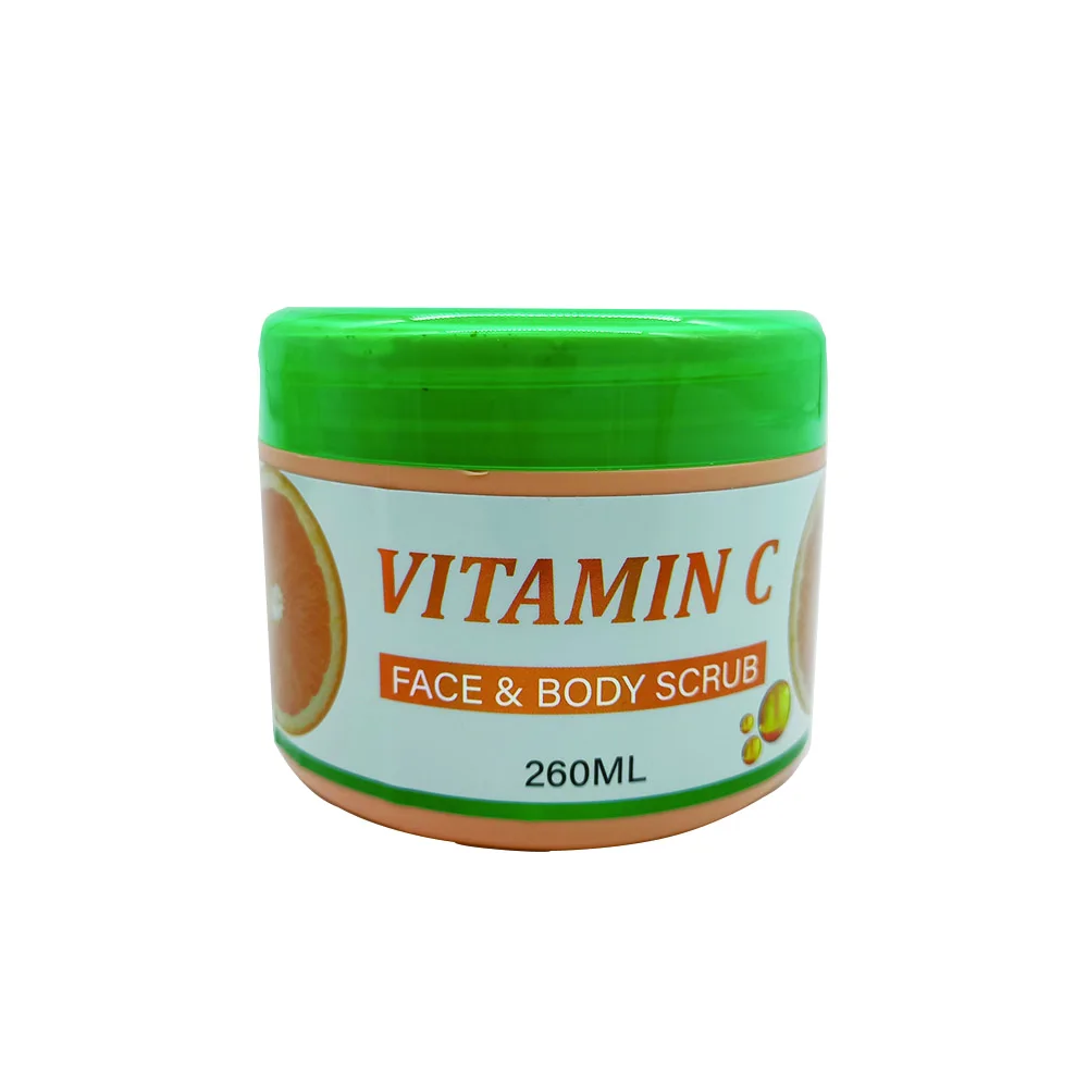 The Best Whitening Skincare Product with collage Vitamin C Face & Body Scrub 260