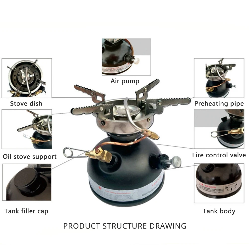 Whole Sale  Multi Fuel Gasoline Mini BBQ Cooking Kerosene Portable Outdoor Burner Camping Alcohol Stove
