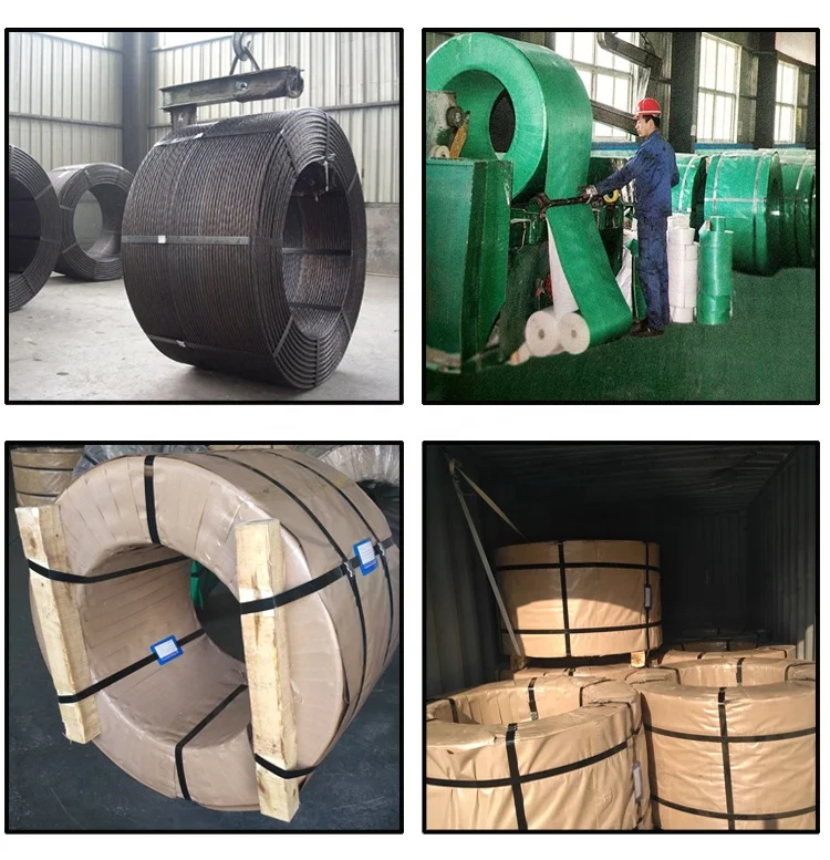 High Tensile Building Material 7 wire 15.24mm PC Steel Strand