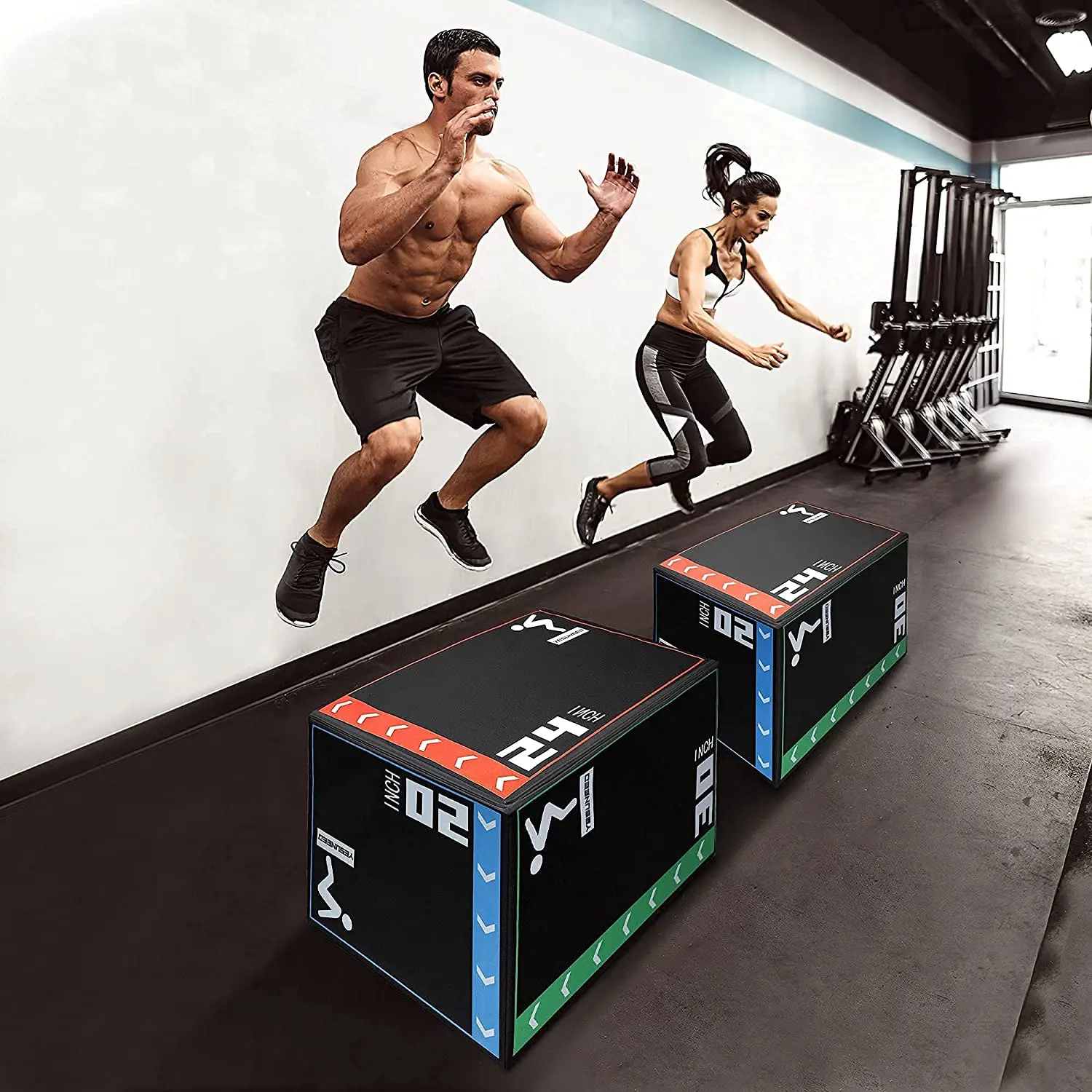 Fitness 3 in 1 foam plyo plyometric jumping box soft custom logo