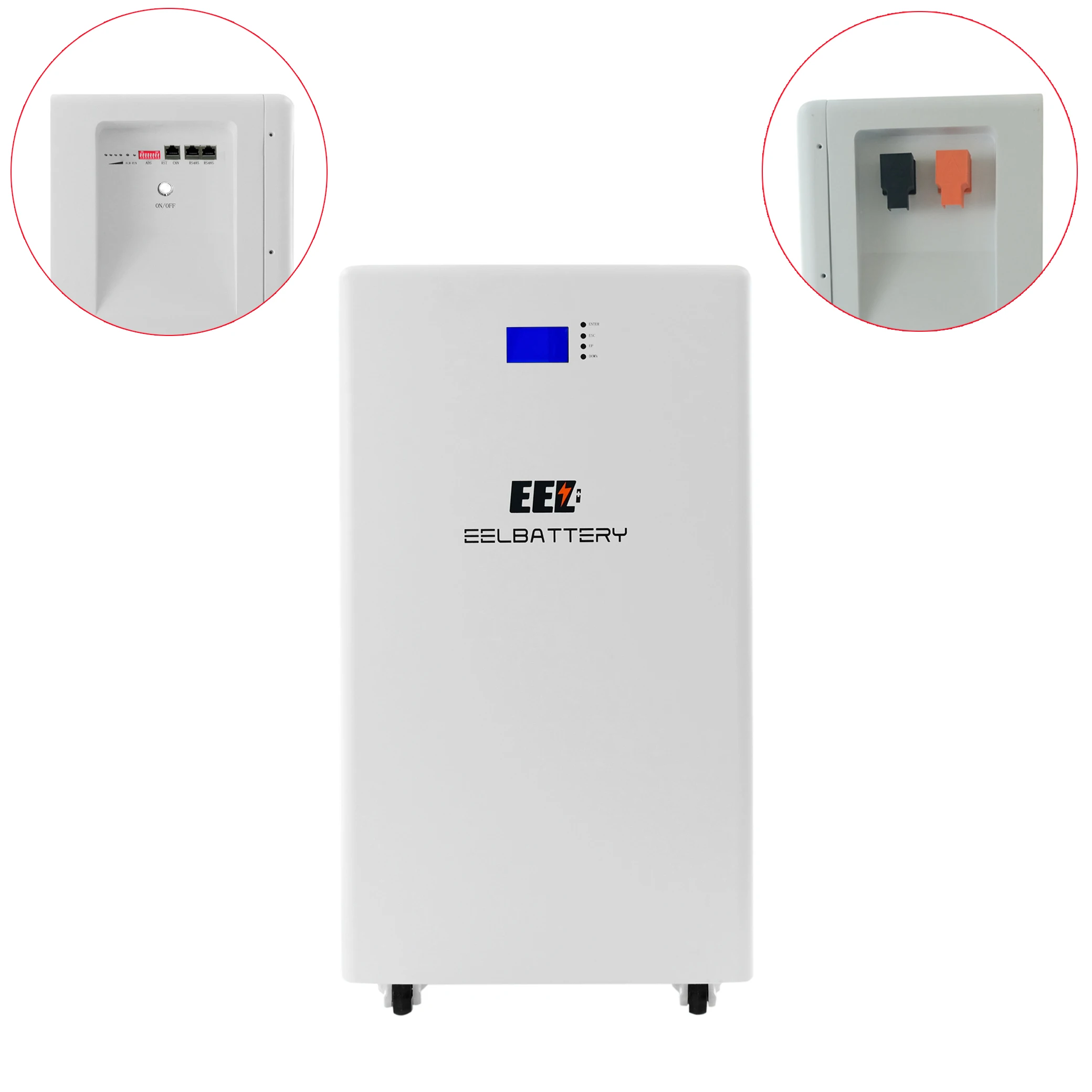EEL White standing type 280ah 306ah Lifepo4 48V Battery Case for 150A 200A BMS Solar Storage Battery kit for 48v battery Pack