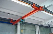 Food & Beverage Shops electric under slung remote control single girder overhead bridge crane