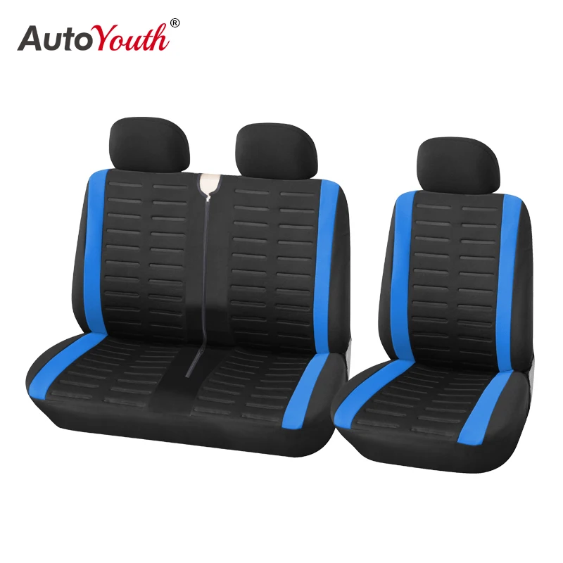 
Fashion Sport Matching Color Pattern 1+2 Transporter Van Universal Truck Seat Covers 